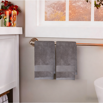 2 Pack Hand Towels for Bathroom- (14 x 30 Inch) 100% Cotton Hand Towel, Highly Absorbent and Quick Dry Face Washcloth