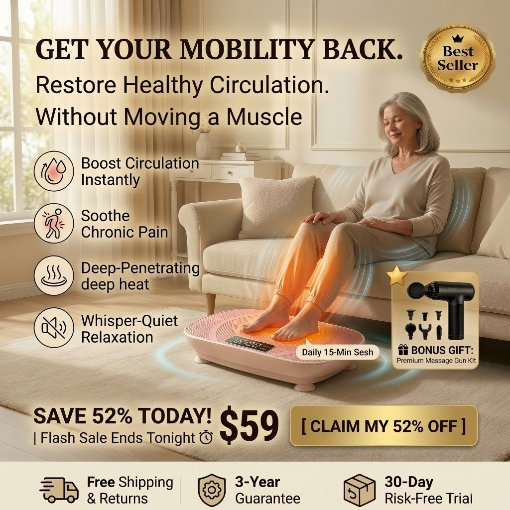 CozyCreations™ Vibration Plate: Tone & Slim Legs Faster with Gentle Therapy