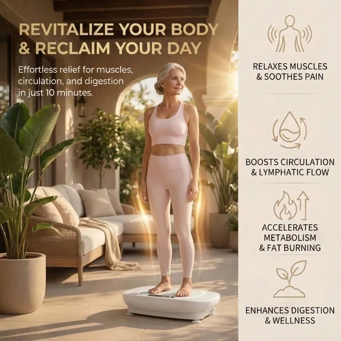 CozyCreations™ Vibration Plate: Tone & Slim Legs Faster with Gentle Therapy