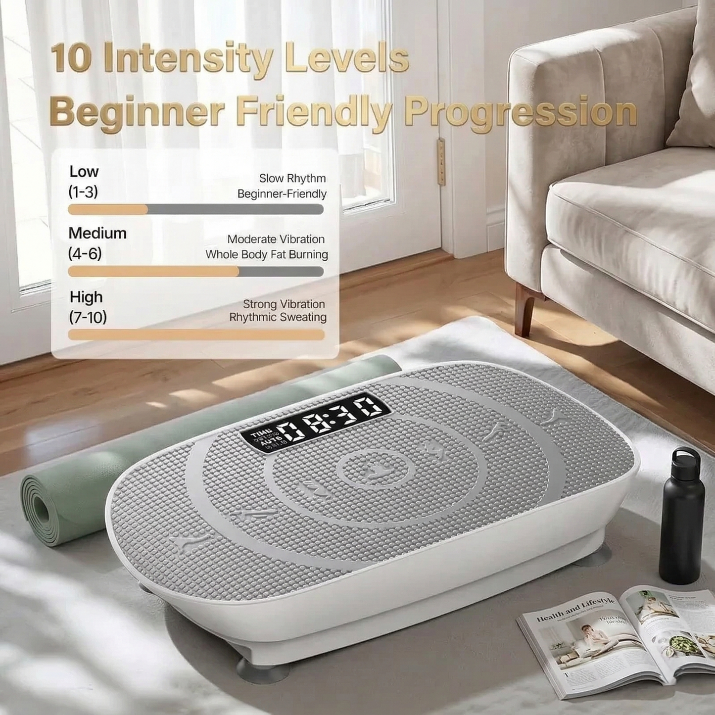 CozyCreations™ Vibration Plate: Tone & Slim Legs Faster with Gentle Therapy