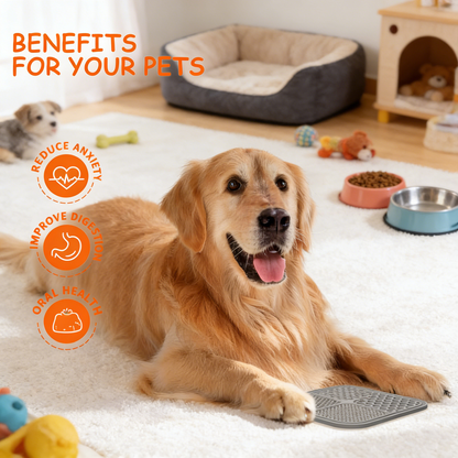 Upgraded 8.5×8.5 inches Licking Mats with Suction Cups