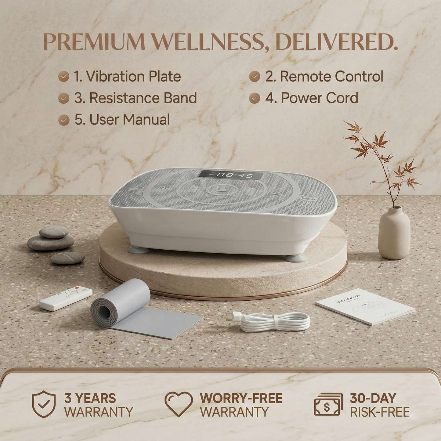 CozyCreations™ Vibration Plate: Tone & Slim Legs Faster with Gentle Therapy
